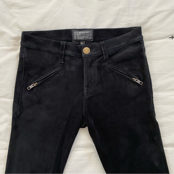 CURRENT/ELLIOTT The Silverlake Zip Suede Skinny Jeans Size 24 LIKE NEW - Picture 5 of 10